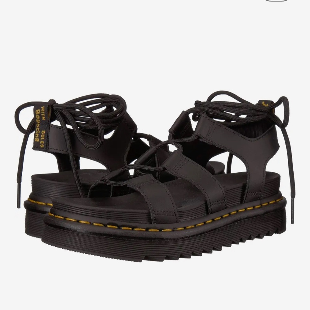 Dr.Martens - NARTILLA WOMEN'S LEATHER GLADIATOR SANDALS - Size 10
